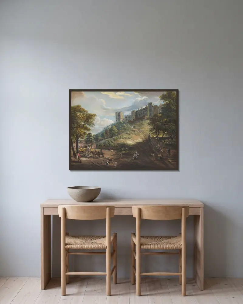 Sto schodów, zamek Windsor, Paul Sandby w ramie na ścianie