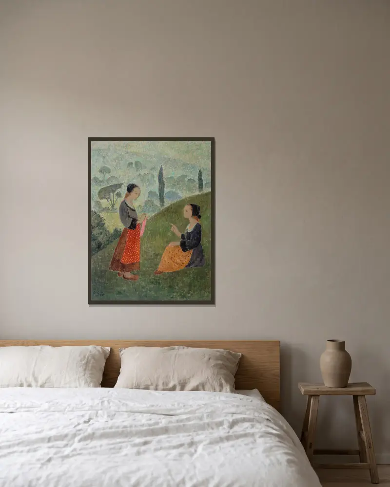 Ranní mlhy, Paul Sérusier v rámu na stěně