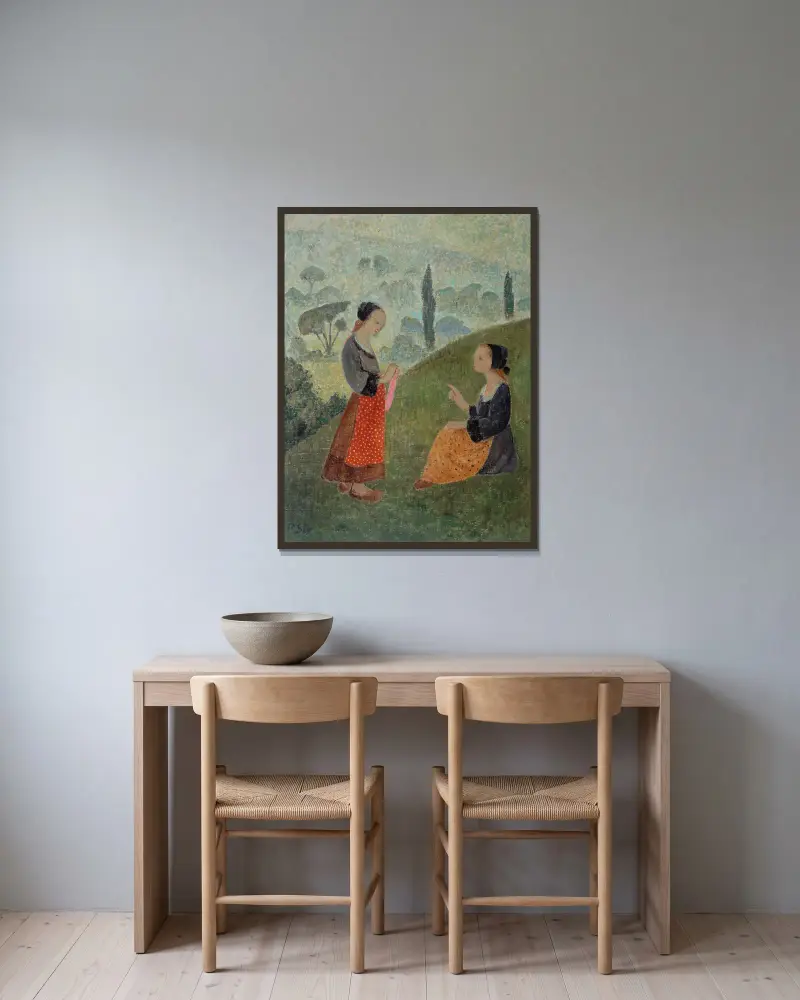 Ranní mlhy, Paul Sérusier v rámu na stěně
