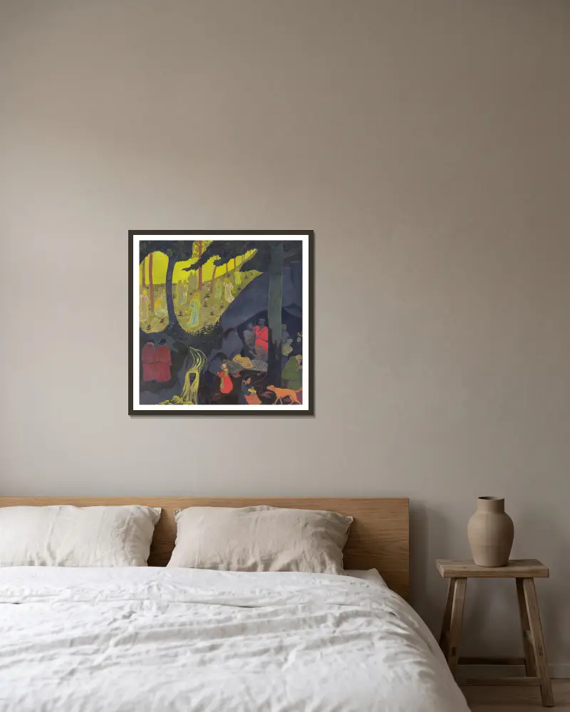Keltische Sage von Paul Sérusier gerahmt an einer Wand