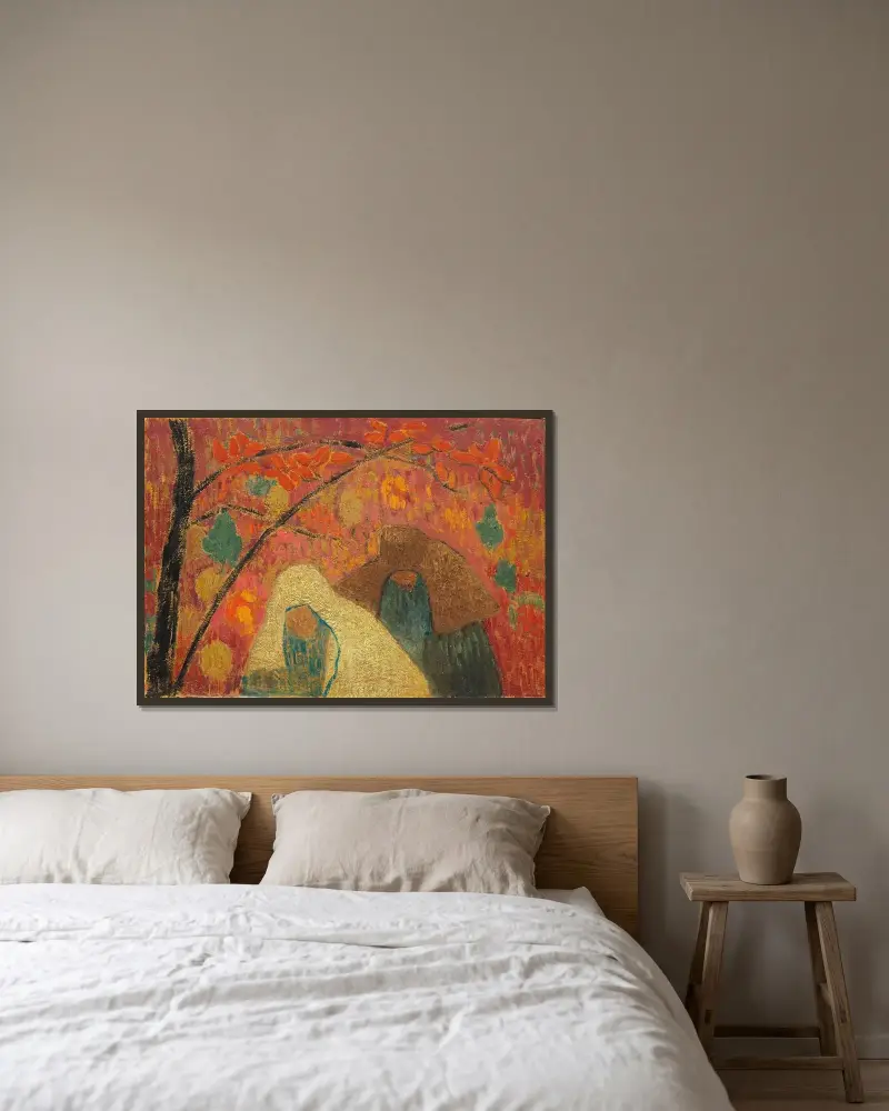 Die Anstrengung von Paul Sérusier gerahmt an einer Wand