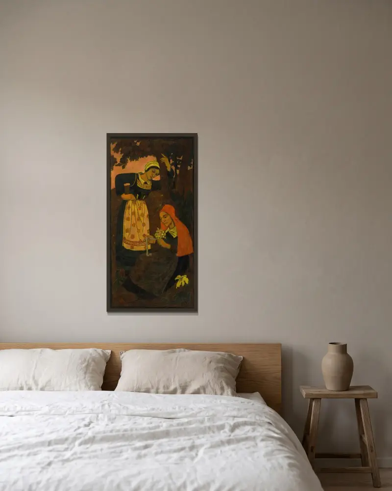 Naik – Verlobte (Naik-la fiancée) von Paul Sérusier gerahmt an einer Wand