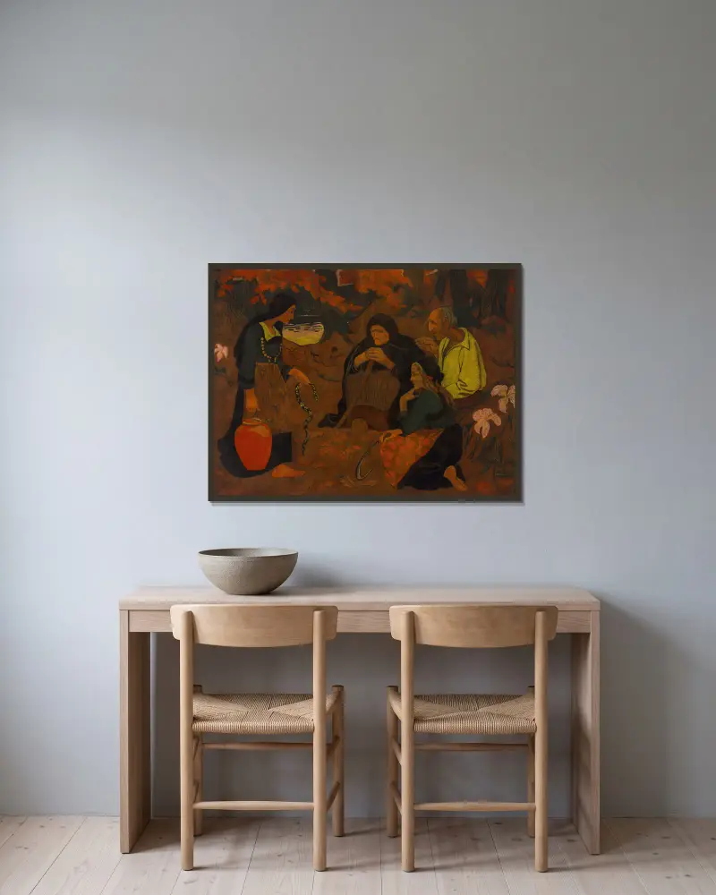 Jedlíci hadů (Les mangeurs des serpents), Paul Sérusier v rámu na stěně