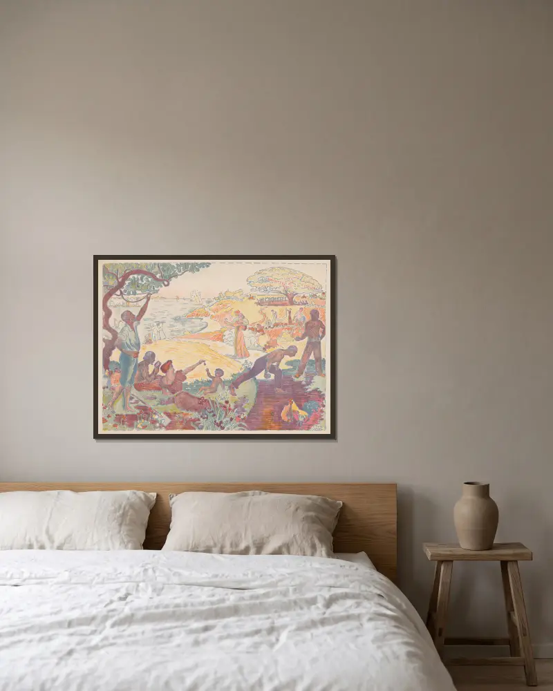 Harmonické časy, Paul Signac v rámu na stěně