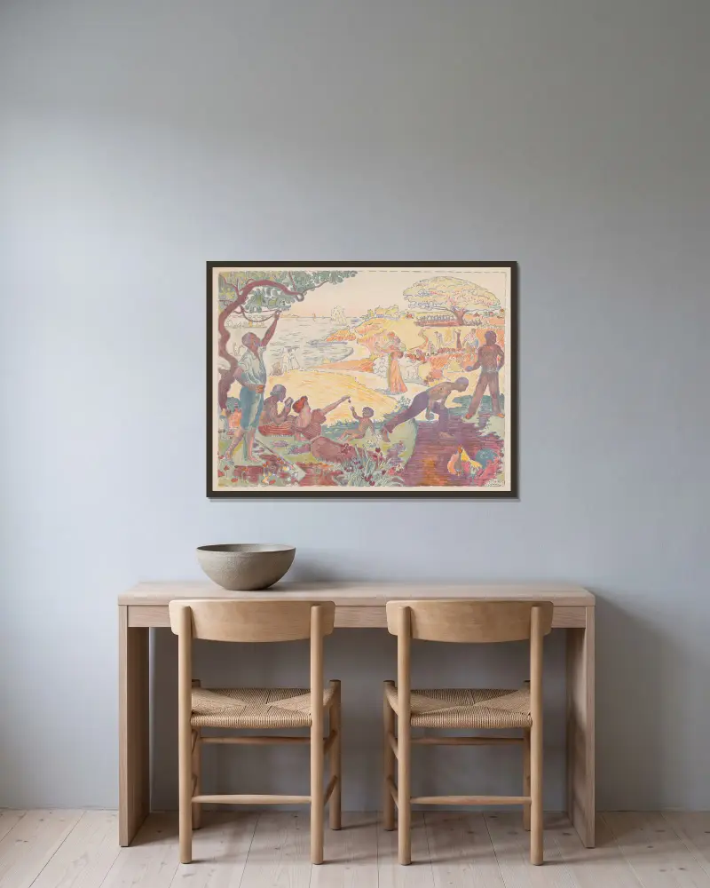 Harmonické časy, Paul Signac v rámu na stěně