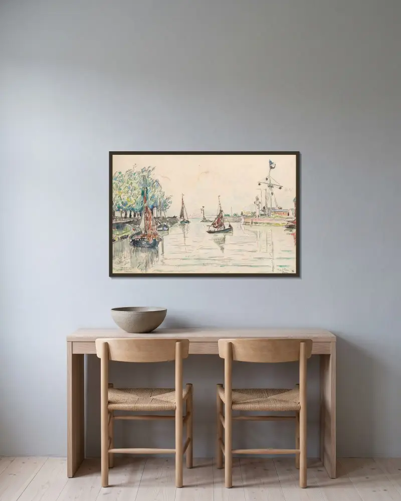 Honfleur, Paul Signac v rámu na stěně