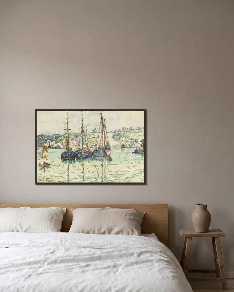 Le Trieux, Paul Signac v rámu na stěně