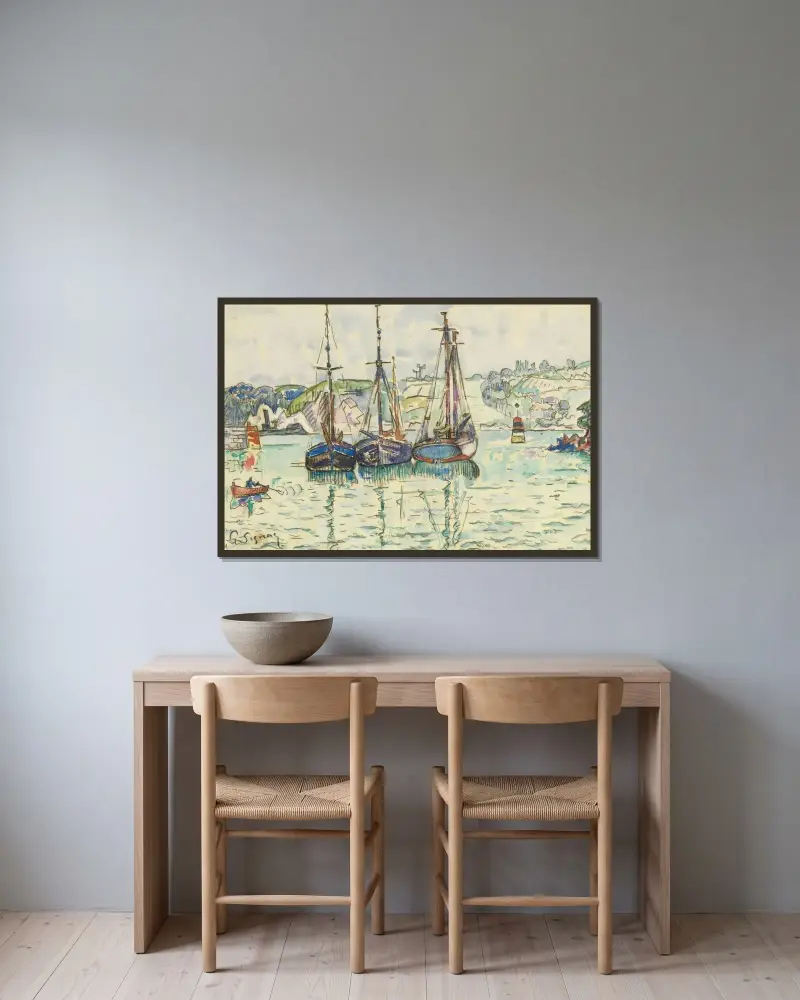 Le Trieux, Paul Signac v rámu na stěně
