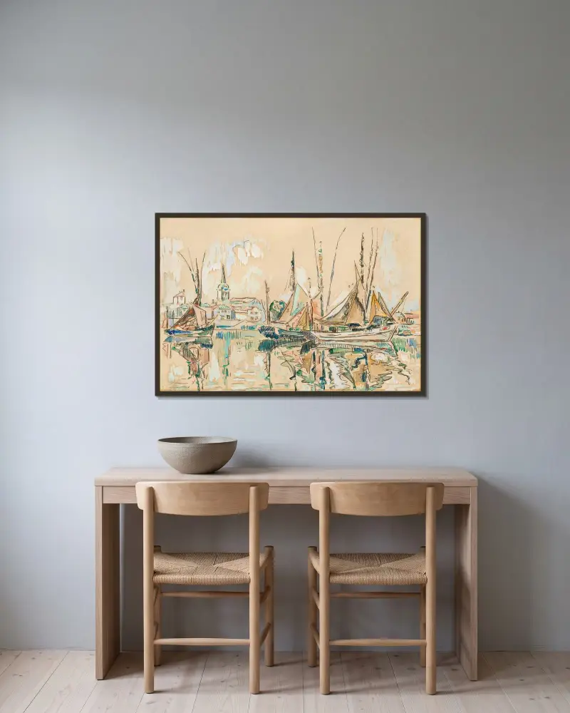 Les Sables-d’Olonne, 1929 – Nr. 2 von Paul Signac gerahmt an einer Wand