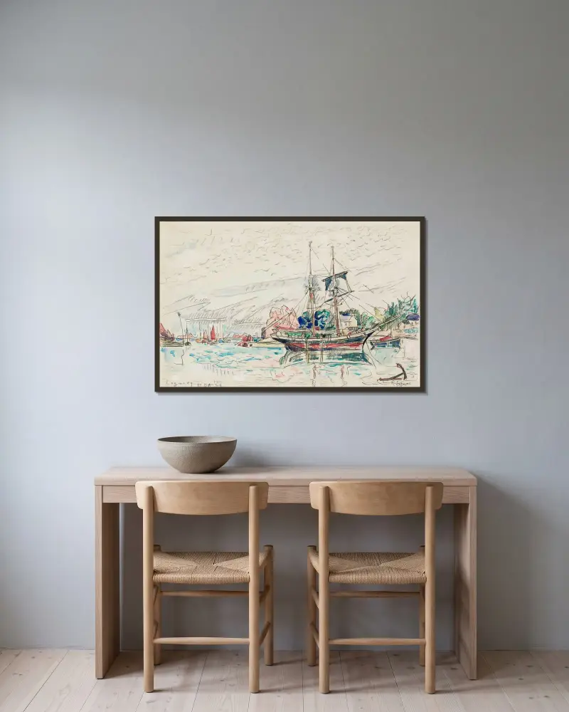 Loguivy, Paul Signac v rámu na stěně