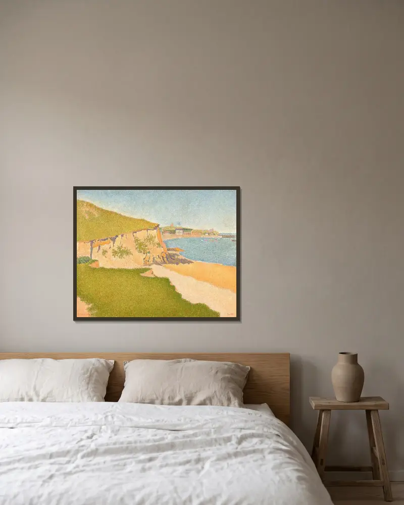 Portrieux, Tertre Denis av Paul Signac inramad på en vägg