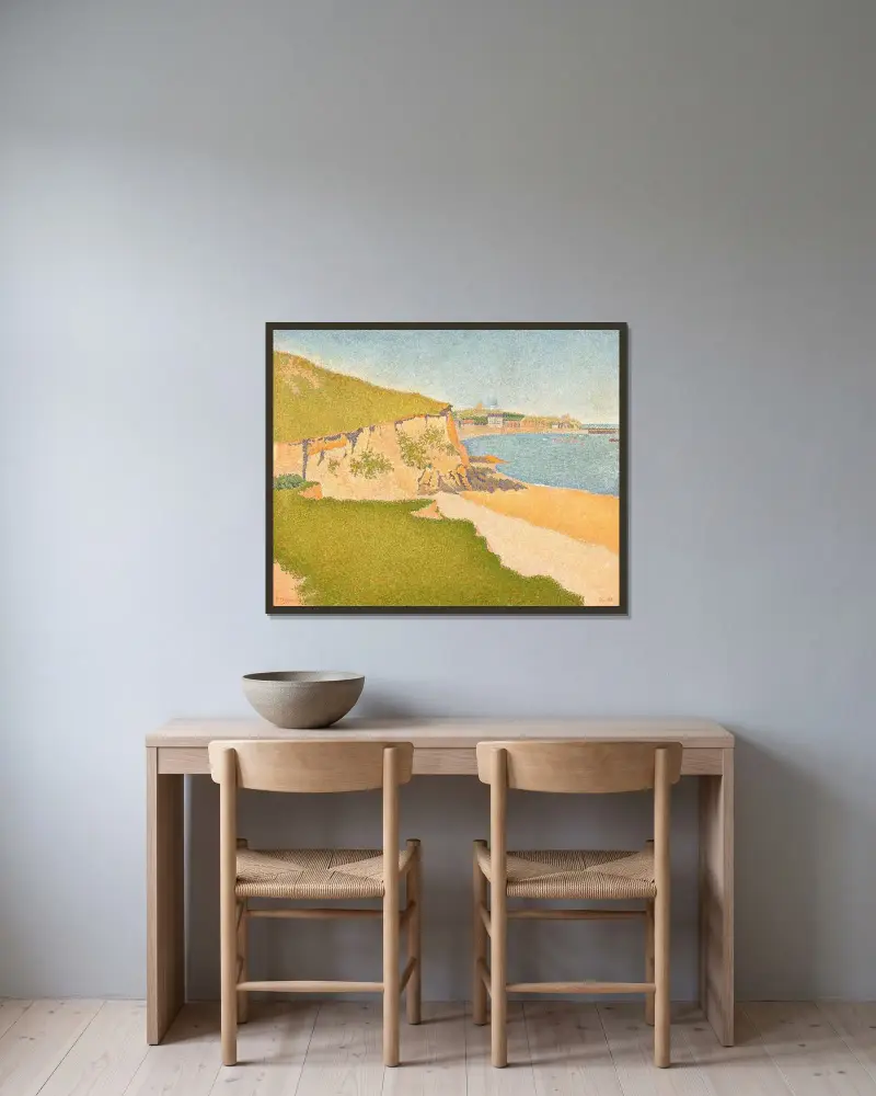 Portrieux, Tertre Denis av Paul Signac inramad på en vägg