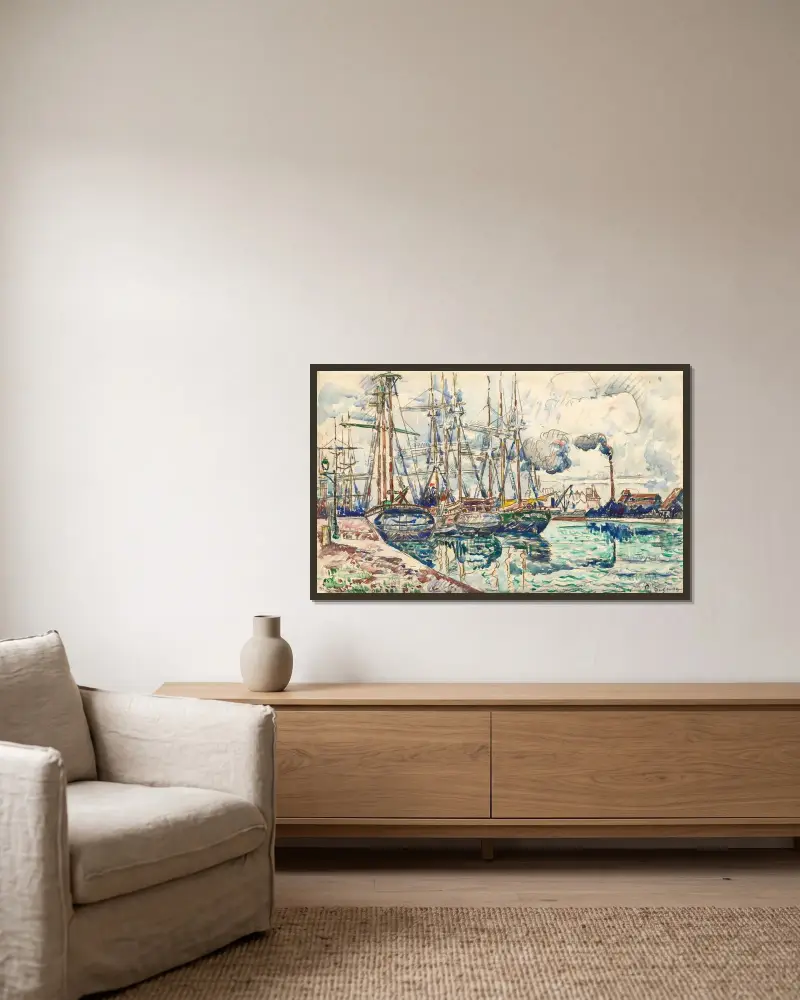 Saint-Servan, Paul Signac v rámu na stěně