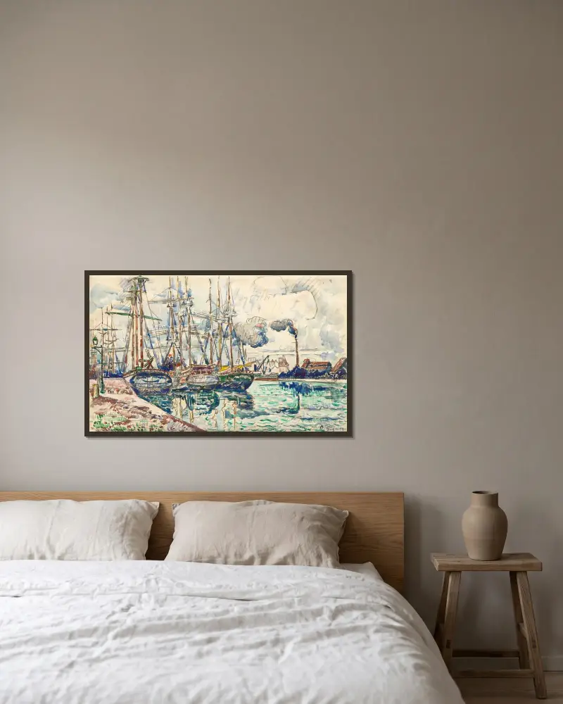 Saint-Servan, Paul Signac v rámu na stěně