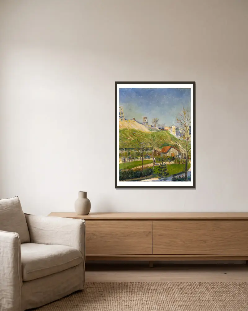 Der Platz Saint-Pierre von Paul Signac gerahmt an einer Wand