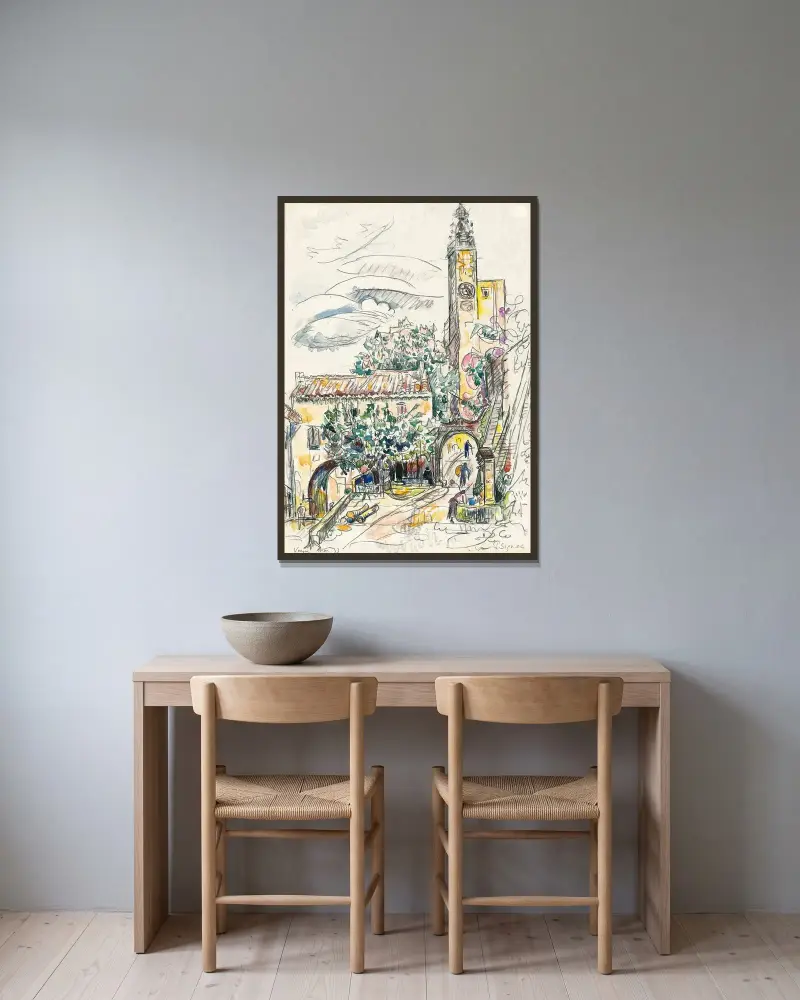 Vaison, Paul Signac v rámu na stěně