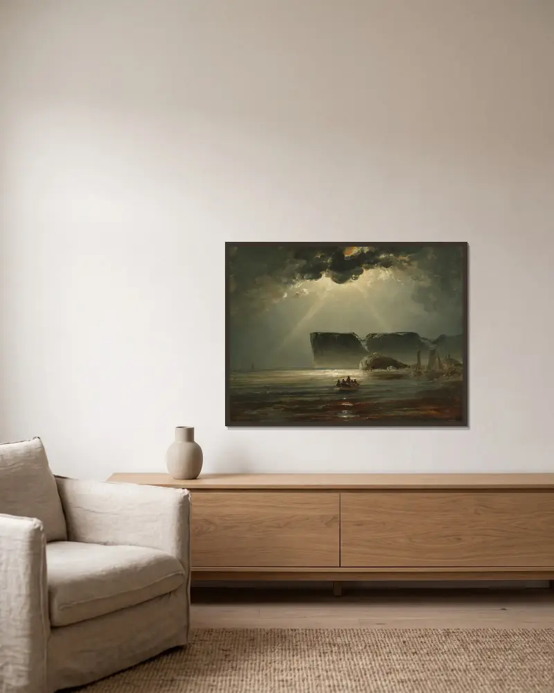 Przylądek Północny, Peder Balke w ramie na ścianie