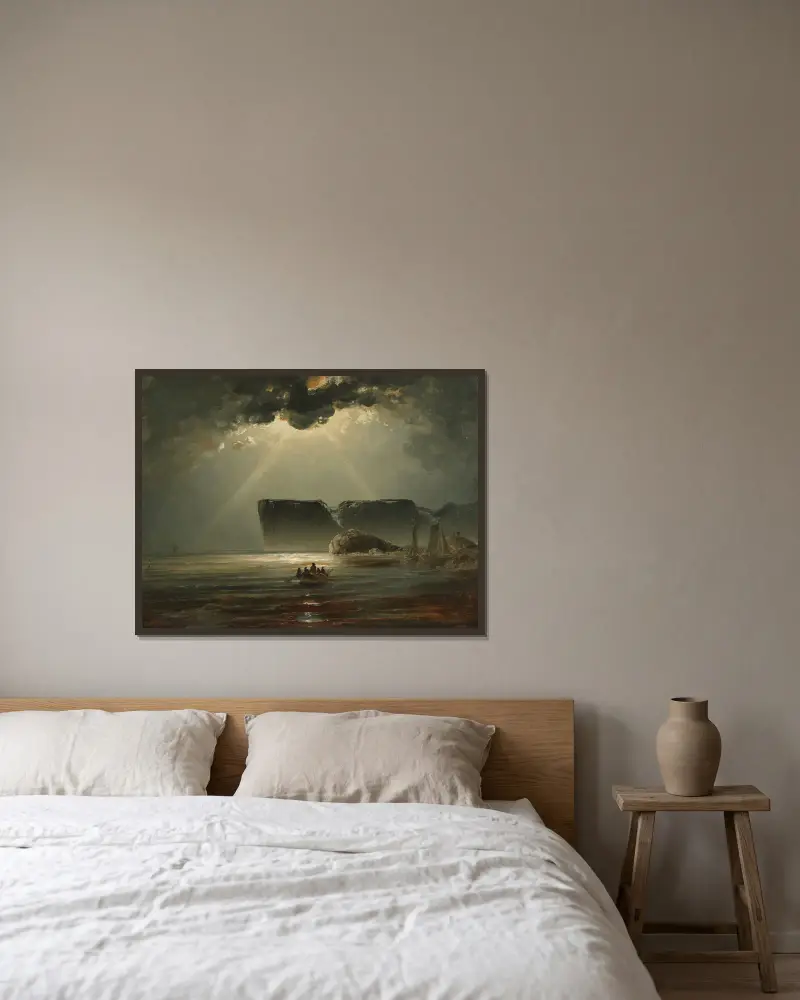 Przylądek Północny, Peder Balke w ramie na ścianie