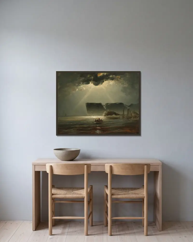 Przylądek Północny, Peder Balke w ramie na ścianie