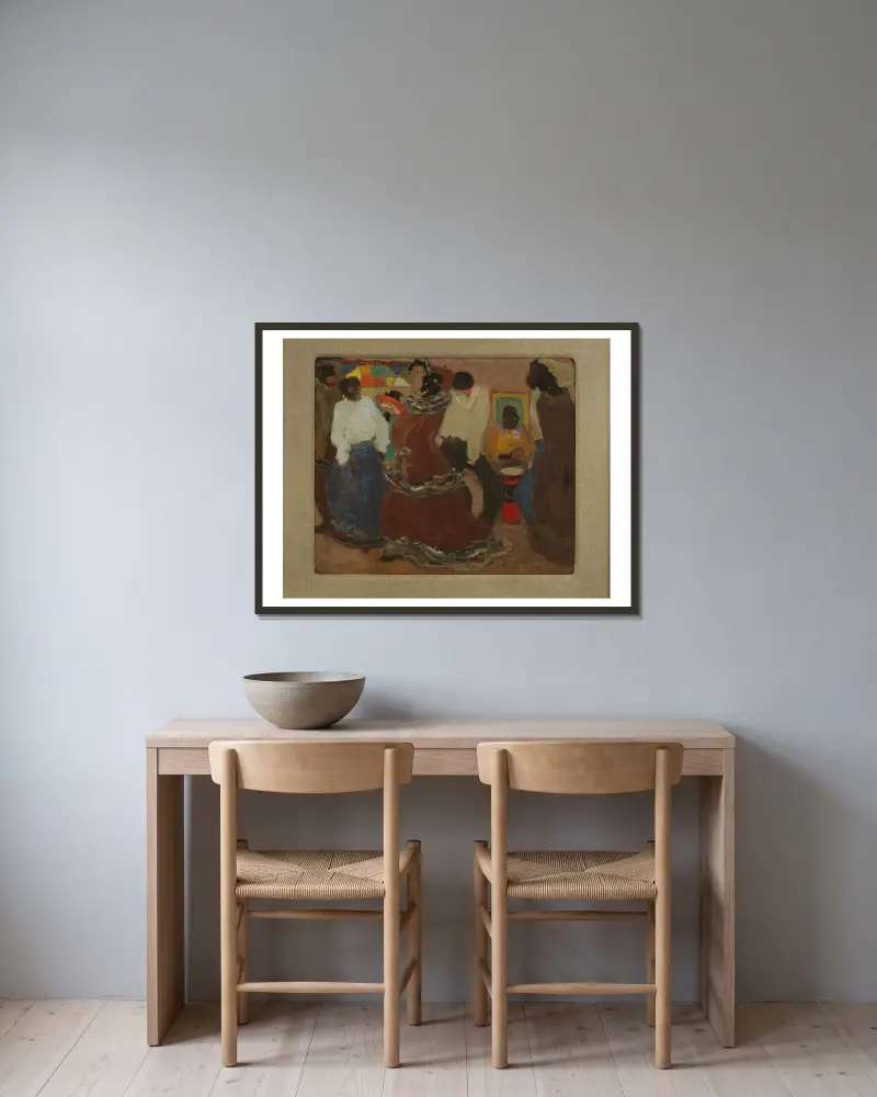 Candombe (od 1880 do 1938), 1880, Pedro Figari v rámu na stěně
