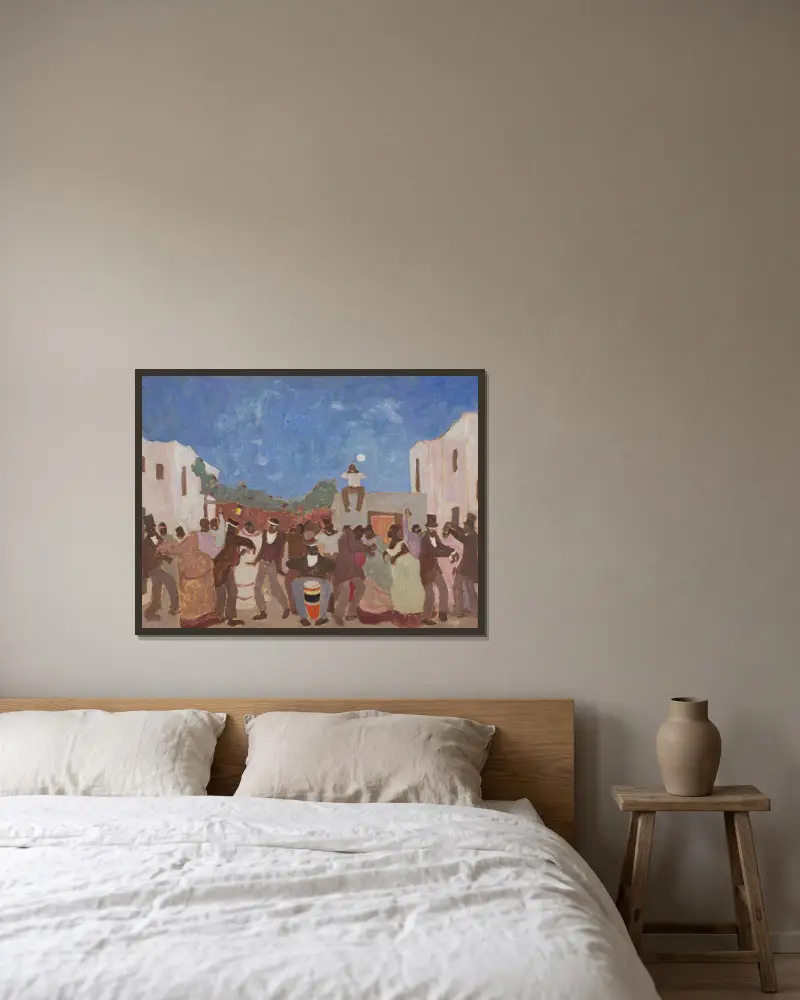 Candombe, 1925, Pedro Figari v rámu na stěně