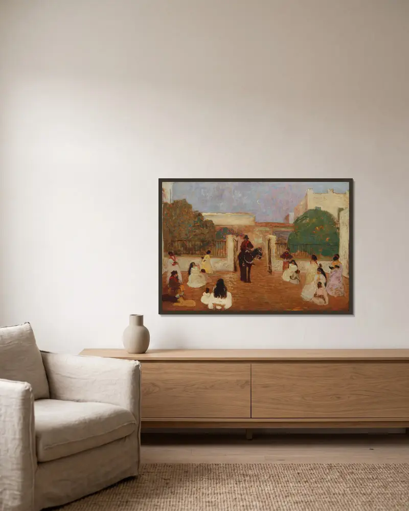 El Gaucho Candioti (od 1880 do 1938), Pedro Figari v rámu na stěně