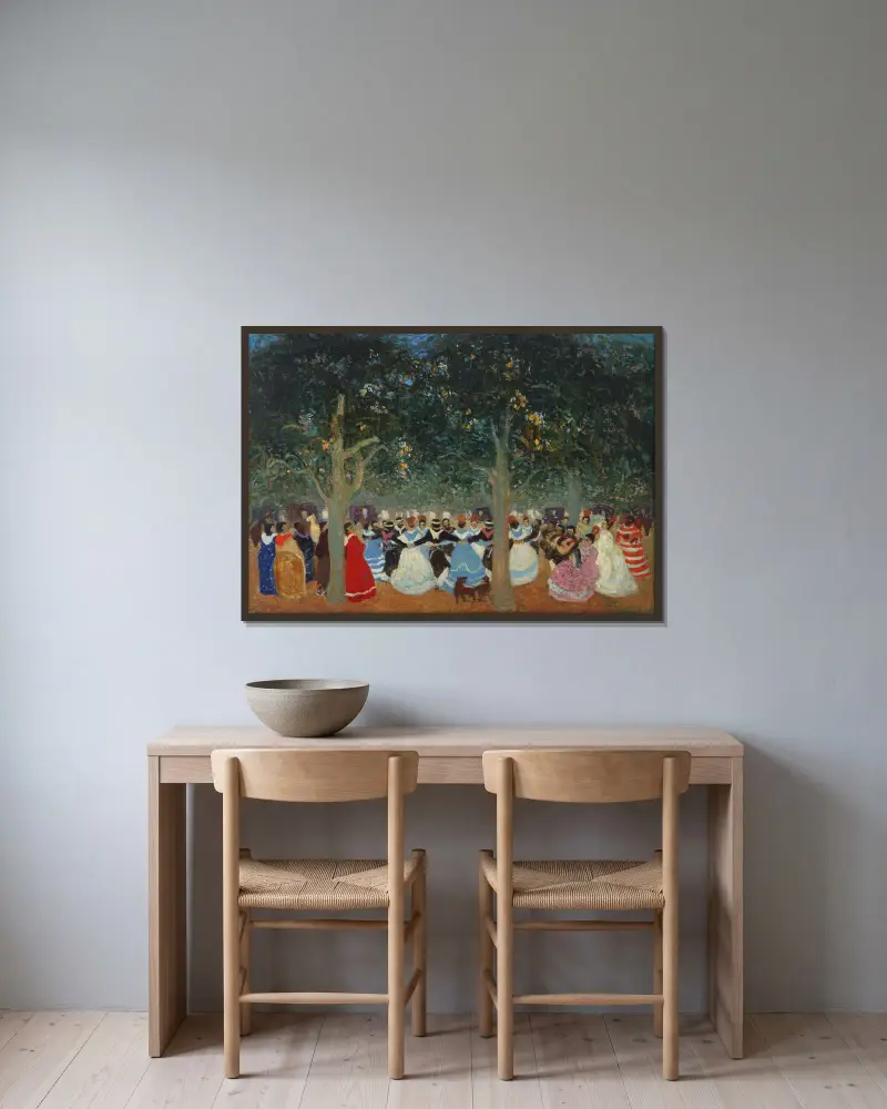 Pericón, 1880 – Nr. 1, Pedro Figari v rámu na stěně