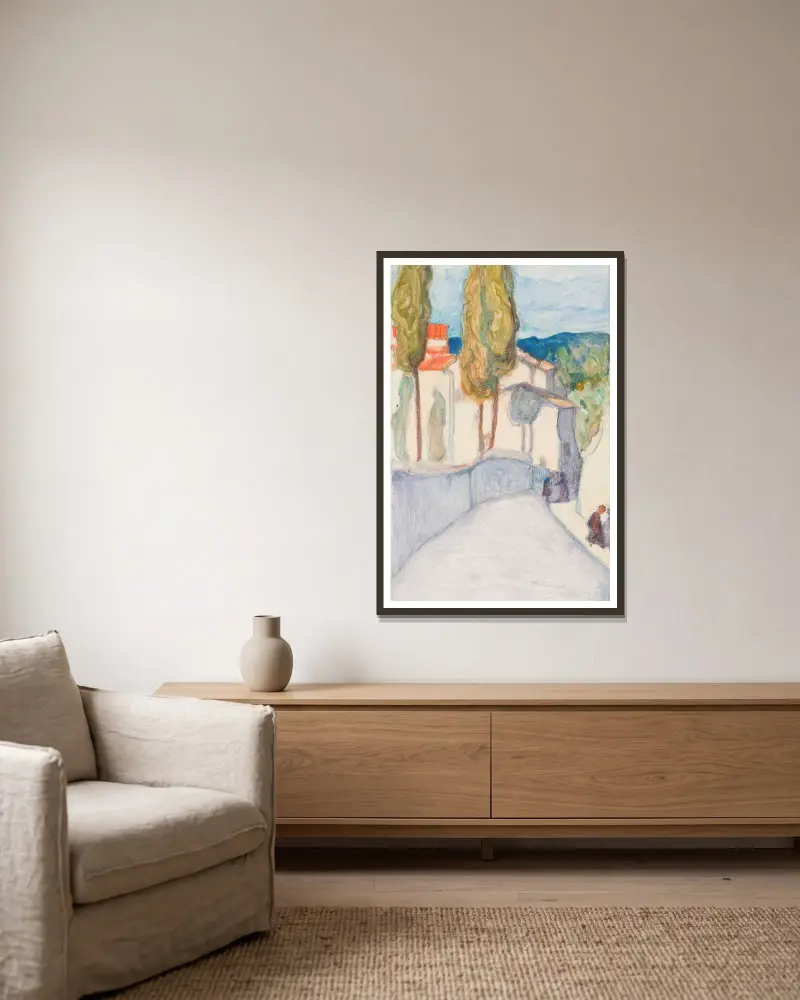 Florenz, Viale dei Colli von Pekka Halonen gerahmt an einer Wand
