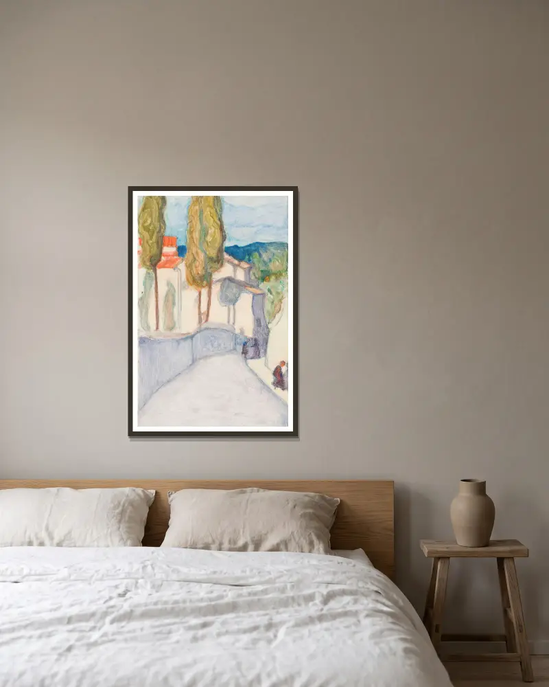 Florenz, Viale dei Colli von Pekka Halonen gerahmt an einer Wand