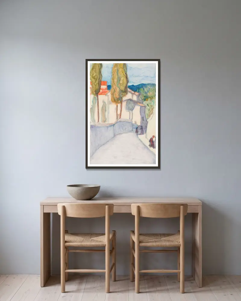 Florenz, Viale dei Colli von Pekka Halonen gerahmt an einer Wand