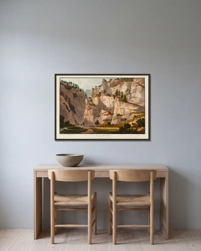 Avenue de Roche von Peter Birmann gerahmt an einer Wand