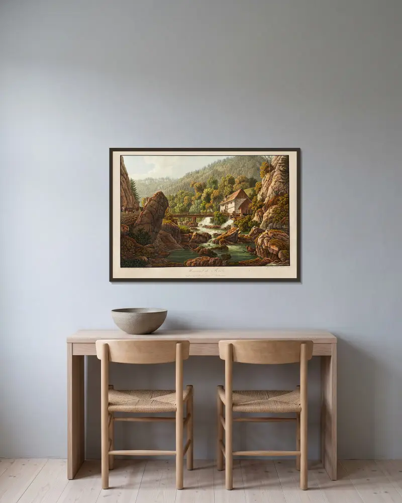 Martinet de Roche, Peter Birmann v rámu na stěně