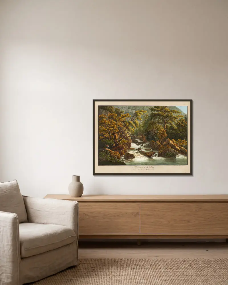 Fragment Birs, Peter Birmann w ramie na ścianie