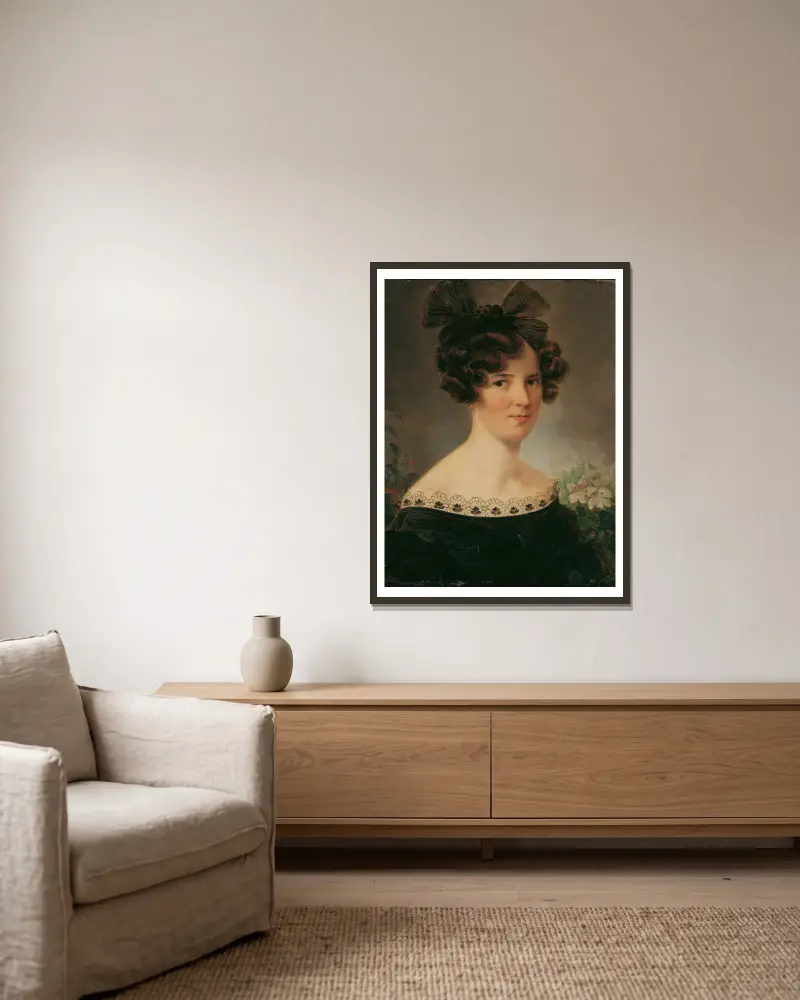 Therese Rockert von Peter Fendi gerahmt an einer Wand