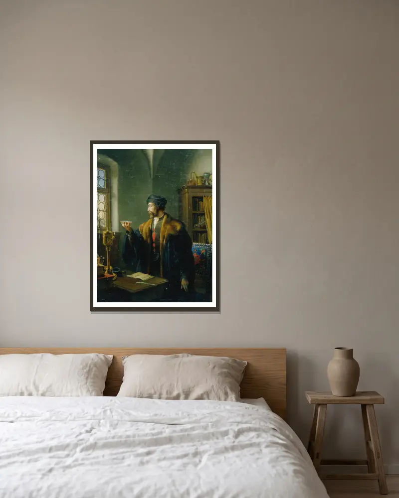 Faust am Ostermorgen von Johann Peter Krafft gerahmt an einer Wand