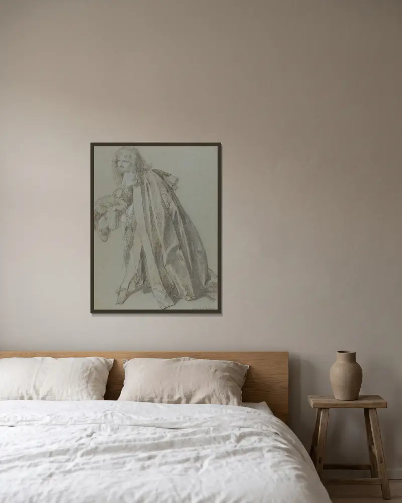 Ein Ritter des Hosenbandordens von Sir Peter Lely gerahmt an einer Wand