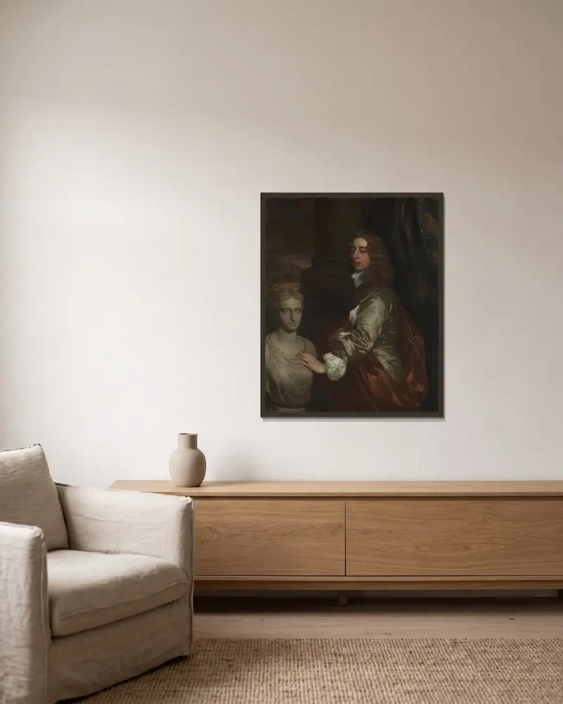 Sir Henry Capel von Sir Peter Lely gerahmt an einer Wand