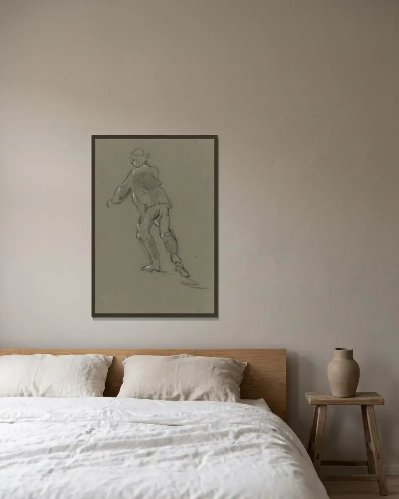 Eisläufer von Philipp Rumpf gerahmt an einer Wand