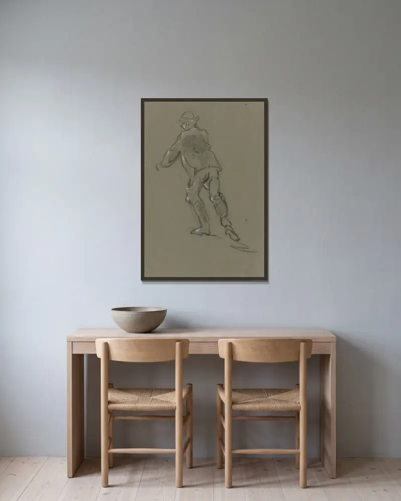 Eisläufer von Philipp Rumpf gerahmt an einer Wand