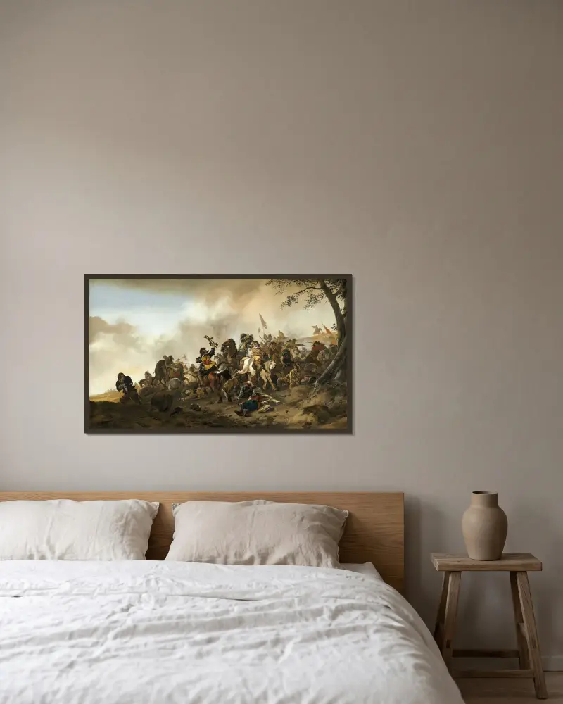 Bitva, Philips Wouwerman v rámu na stěně