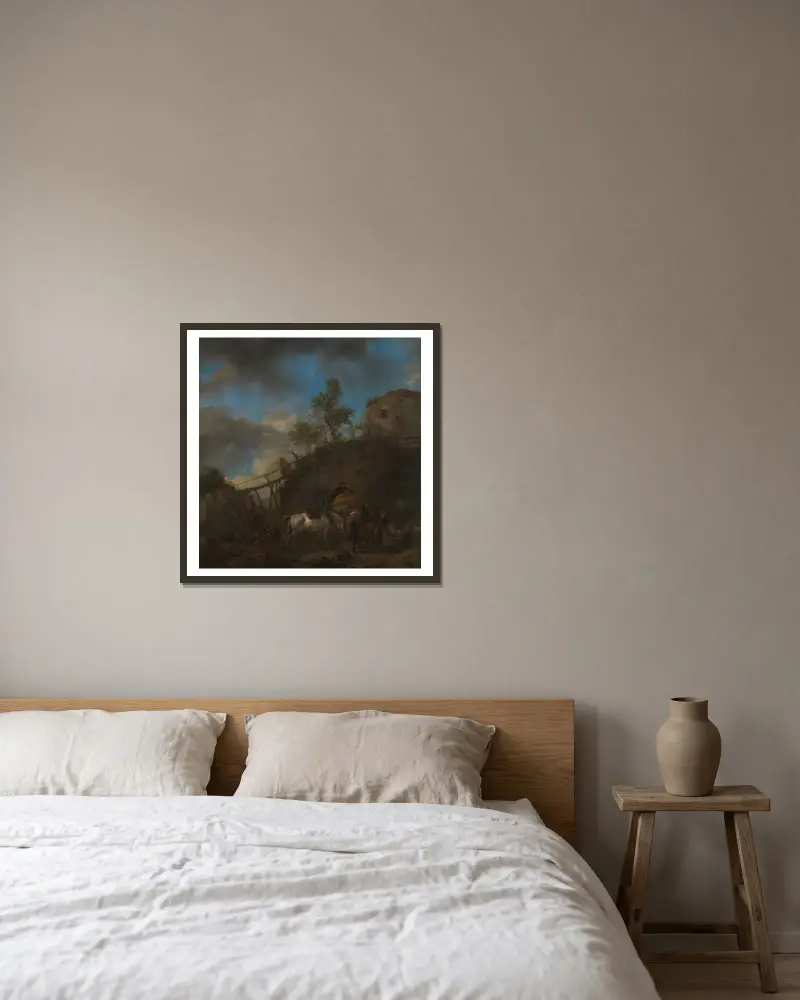 Kowal podkuwający konia, Philips Wouwerman w ramie na ścianie