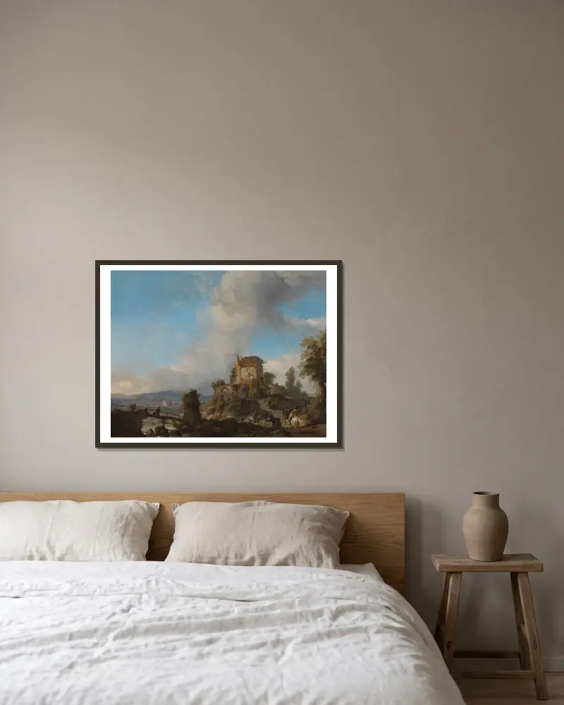 Polowanie na jelenia, Philips Wouwerman w ramie na ścianie