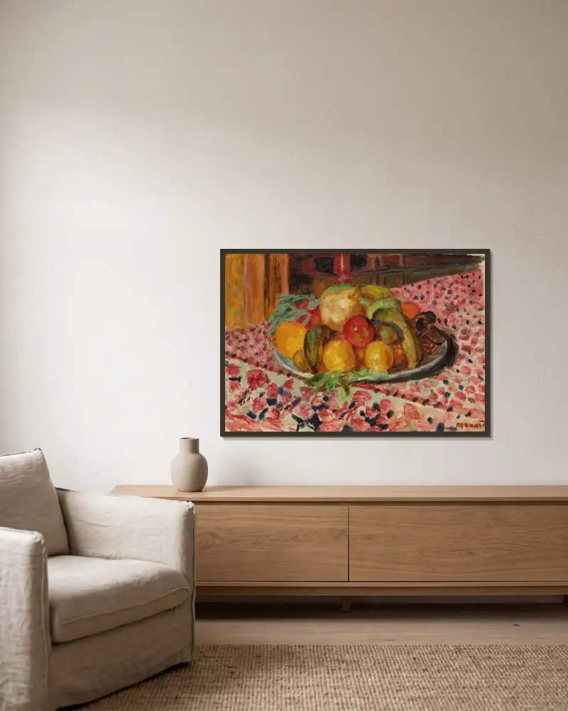 Owocowy półmisek, Pierre Bonnard w ramie na ścianie
