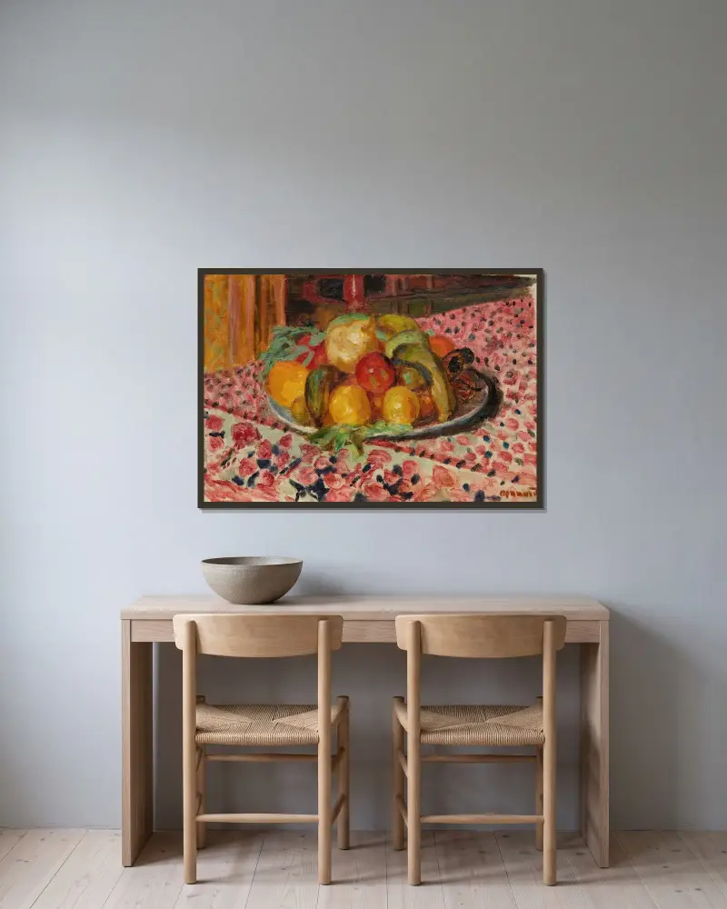 Owocowy półmisek, Pierre Bonnard w ramie na ścianie