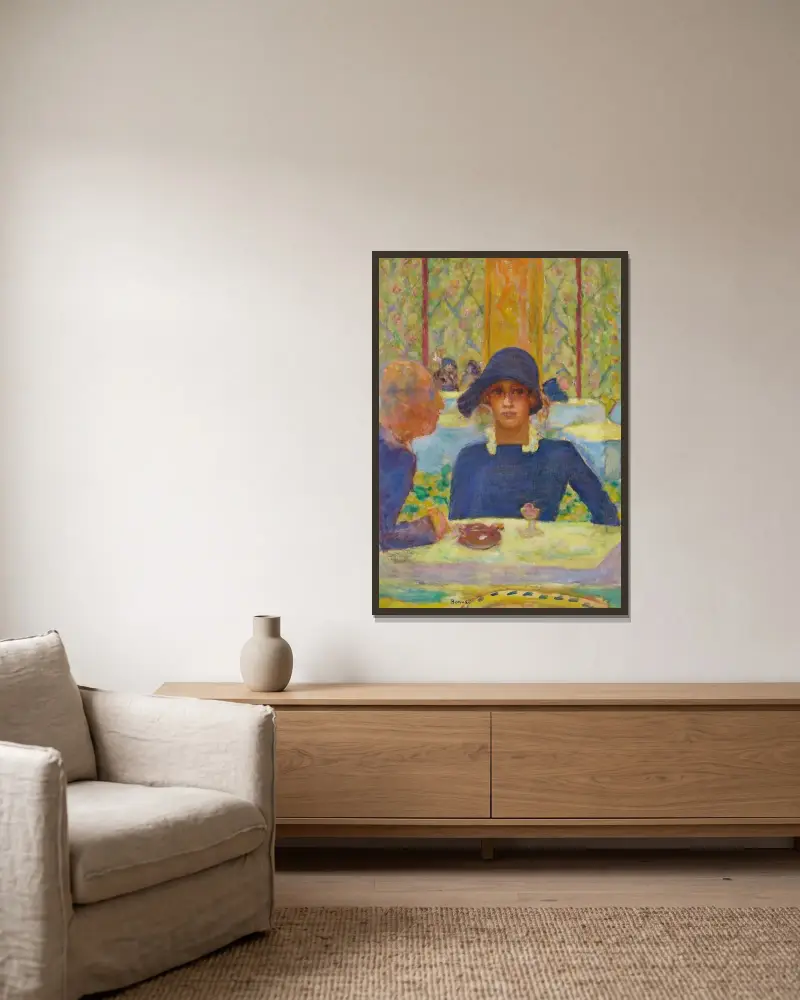 Im Casino von Pierre Bonnard gerahmt an einer Wand
