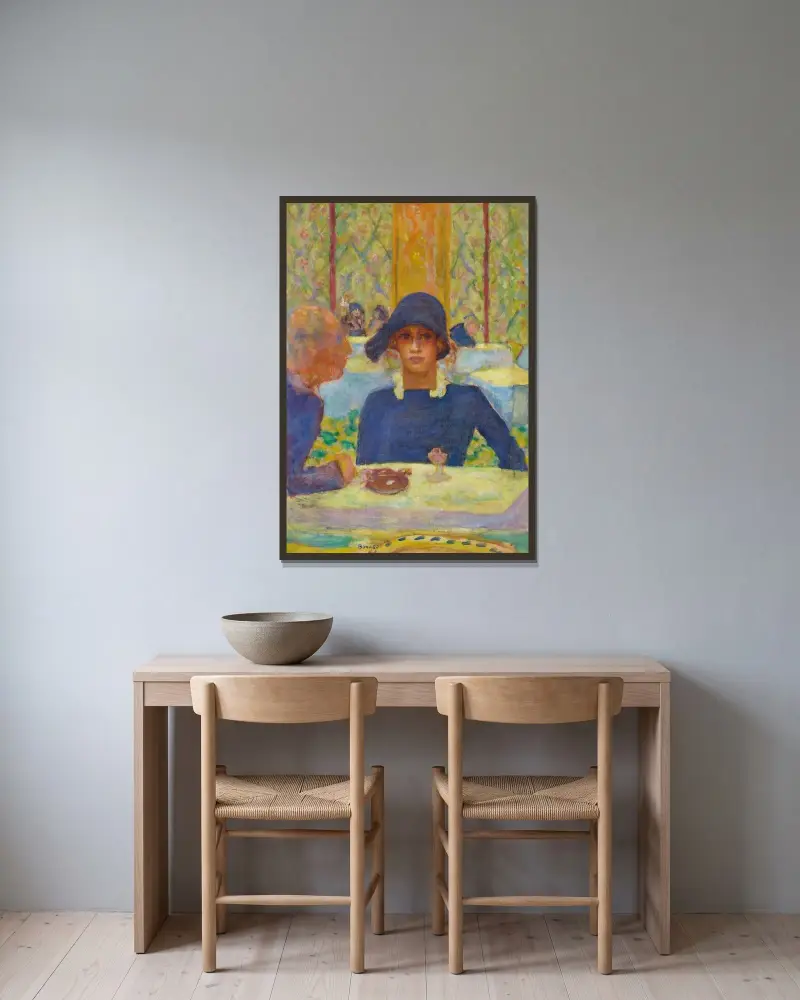 Im Casino von Pierre Bonnard gerahmt an einer Wand
