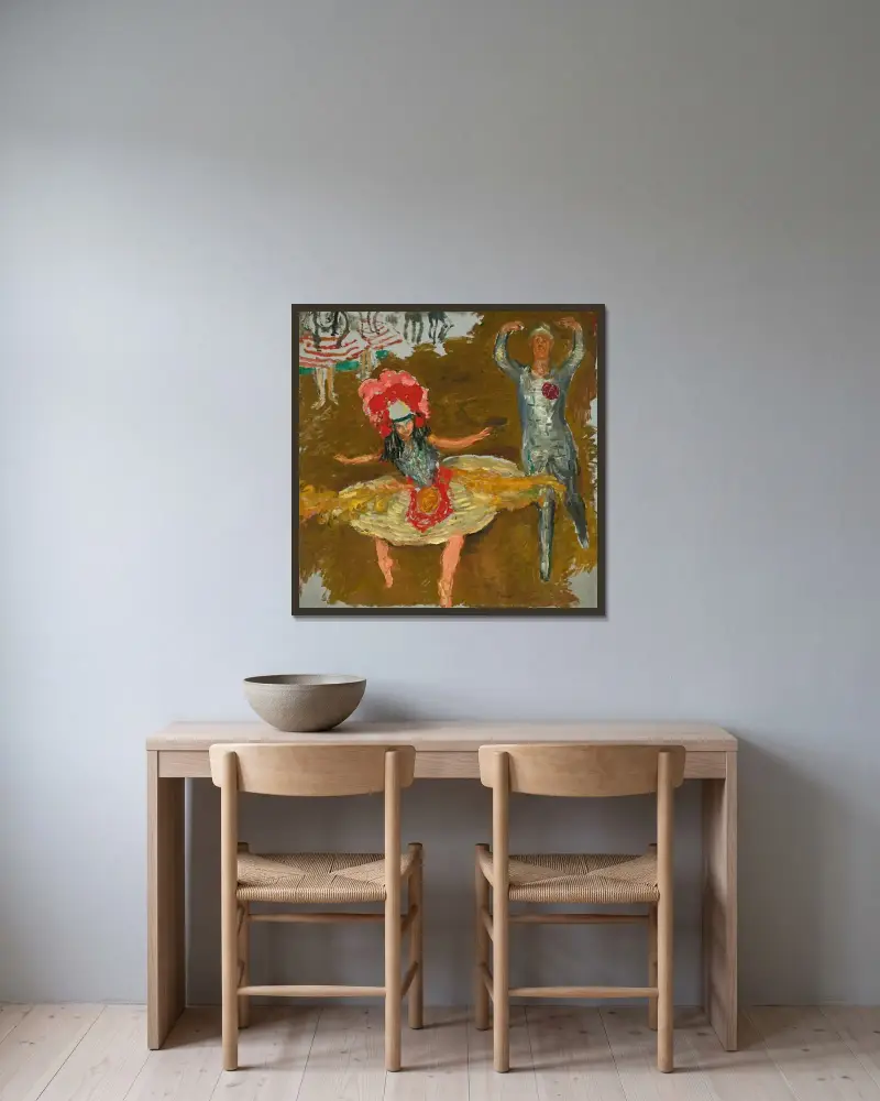Tanečnice, Pierre Bonnard v rámu na stěně