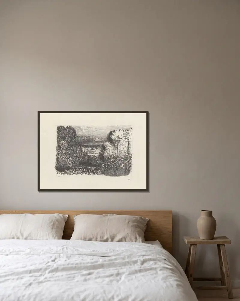 Poslední odlesk, Pierre Bonnard v rámu na stěně