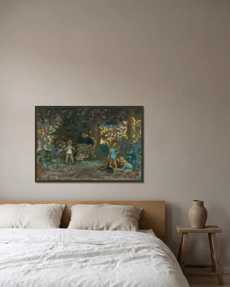 Dětské hry (u Grand-Lemps), Pierre Bonnard v rámu na stěně