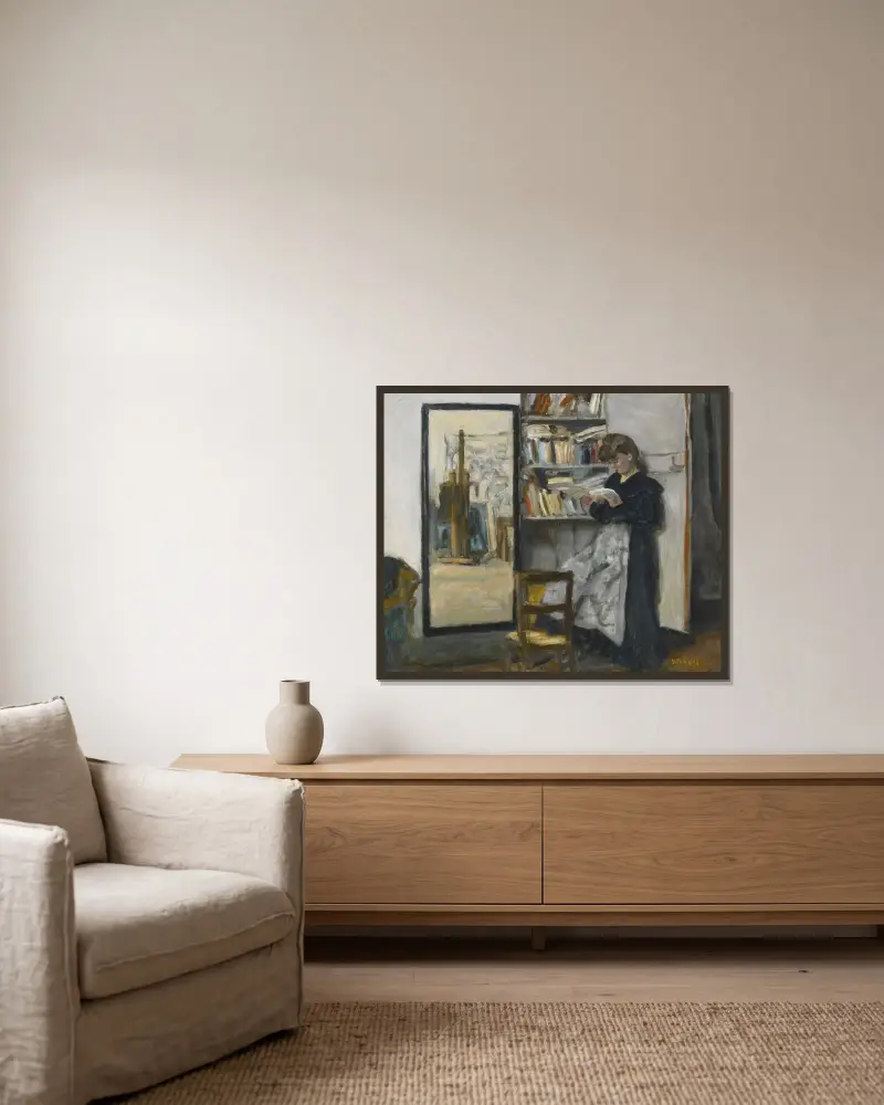 Čtení, Pierre Bonnard v rámu na stěně